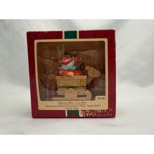 1988 Hallmark Jingle Bell Clown Ornament (Plays Jingle Bells) turn to play